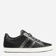 Trampki damskie - Tenisówki damskie skórzane Geox D166HA085BN-C9B1G 37 Czarne (8050036166494) - miniaturka - grafika 1