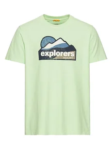 Camel Active Koszulka w kolorze zielonym - Koszulki męskie - miniaturka - grafika 1