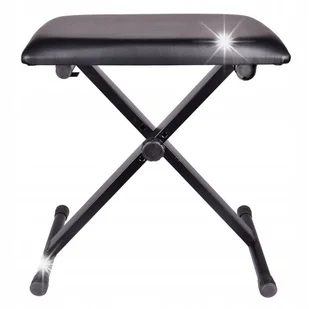 ŁAWA STOŁEK SIEDZISKO KRZESŁO DO PIANINA KEYBOARDU REGULOWANA SKŁADANA - Akcesoria do instrumentów klawiszowych - miniaturka - grafika 1