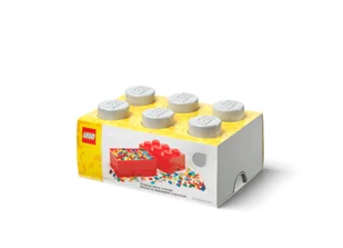 Pojemnik Klocek Lego Brick 6 Szary - Klocki - miniaturka - grafika 1