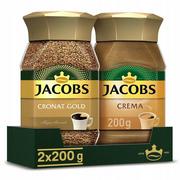 Kawa - Kawa rozpuszczalna Jacobs Cronat Gold, Crema zestaw 2x 200g - miniaturka - grafika 1