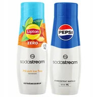 Syropy i koncentraty owocowe - Syropy SodaStream Lipton Ice Tea Peach Zero Brzoskwinia Bez Cukru + Pepsi - miniaturka - grafika 1