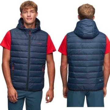 Kamizelka Alpinus męska Sportowa bezrękawnik Athos Puchowa granat r. L