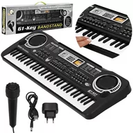 Instrumenty klawiszowe - Keyboard pianino elektryczne z mikrofonem dla dzieci - miniaturka - grafika 1
