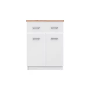 Komoda 2D1S/60 Top Mix Biały Mebel Bos Biały - Komody - miniaturka - grafika 1
