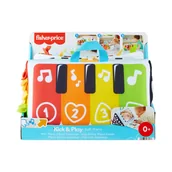 Zabawki interaktywne dla dzieci - Fisher-Price Miękkie pianinko 8222Baw się i kop8221 Hnd54 - zabawka - miniaturka - grafika 1