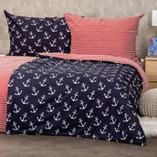 Pościel - 4Home Pościel bawełniana Marine, 220 x 200 cm, 2 szt. 70 x 90 cm, niebieski, 220 x 200 cm, 2 szt. 70 x 90 cm - miniaturka - grafika 1