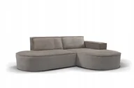 Narożniki - Sofa w kształcie L Modena narożnik tkanina Velo/Mavel beżowy prawy - miniaturka - grafika 1