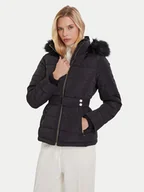 Kurtki damskie - Morgan Kurtka puchowa 252-GAMONI Czarny Slim Fit - miniaturka - grafika 1