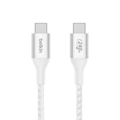 Kable USB - Kabel boost charge usb-c Belkin, 240w, 1m, biały - miniaturka - grafika 1