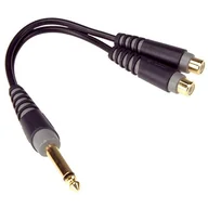 Kable - Klotz AYU-4 złączka jack mono - 2x gniazdo RCA - miniaturka - grafika 1
