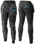 Odzież robocza - Elastyczne Spodnie Robocze Dresowe Mocne Wzmacniane Monterskie - miniaturka - grafika 1