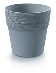Doniczka Okragła Plastikowa Jasno-Szara 12 Cm Furu - Donice - miniaturka - grafika 1