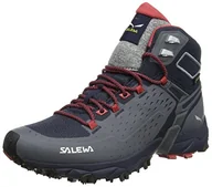 Buty trekkingowe damskie - Salewa Damskie buty trekkingowe WS Alpenrose Ultra Mid Gore-TEX, Night Black Mineral Red, 38 EU - miniaturka - grafika 1