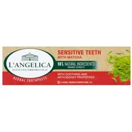 Pasty do zębów - L'Angelica Istituto Erboristico L'Angelica pasta Wrażliwe Zęby (Sensitive Teeth) z Matchą 75ml - miniaturka - grafika 1
