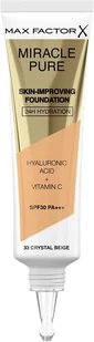 Max Factor Miracle Pure Skin-Improving Foundation SPF30 podkład 30 ml 33 Crystal Beige - Podkłady do twarzy - miniaturka - grafika 4