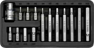 Yato zestaw bitów imbus hex H4-H12 14szt. YT-0413 - Bity - miniaturka - grafika 1