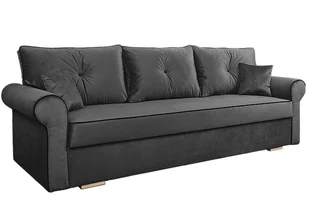 Kanapa z funkcją spania TOP - Grafitowa - Sofy i kanapy - miniaturka - grafika 1