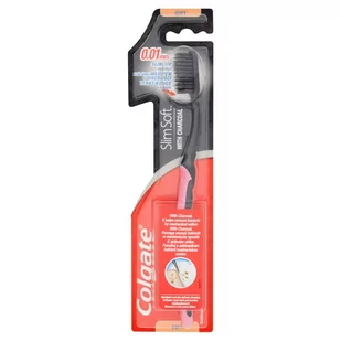 Colgate Slim Soft Charcoal szczoteczka do zębów z węglem aktywnym Soft Green Sli - Szczoteczki do zębów - miniaturka - grafika 1
