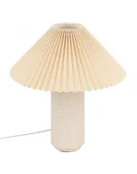 Lampy stojące - Lampa Stołowa Lampka Nocna Porcelanowa 38 cm - miniaturka - grafika 1