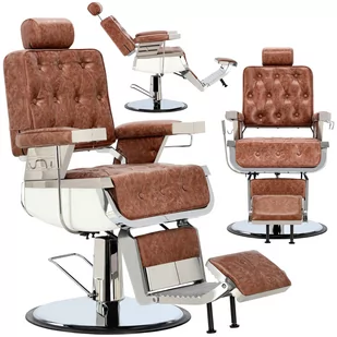 Fotel fryzjerski barberski hydrauliczny do salonu fryzjerskiego barber shop Santino Barberking w 24H - Taborety i hokery - miniaturka - grafika 1