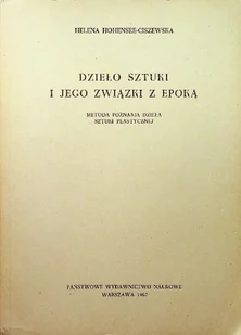 Dzieło sztuki i jego związki z epoką - Książki o kulturze i sztuce - miniaturka - grafika 1
