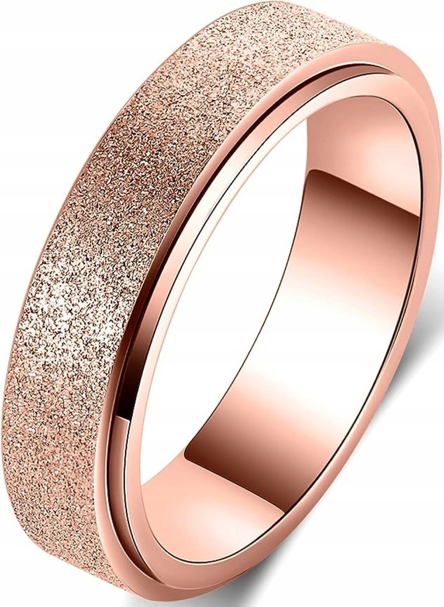 Pierścień Różowe Złoto Szlachetna Brokat