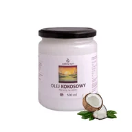 Zdrowa żywność - Olej Kokosowy 100% Tłoczony Na Zimno Nieoczysczany 500 Ml Zielony Nurt - miniaturka - grafika 1