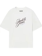 Koszulki męskie - Jack & Jones Koszulka w kolorze białym - miniaturka - grafika 1
