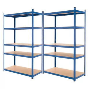 2X Ip-1226/Werkstattregal 200X100X50 Blau - Pozostałe wyposażenie warsztatu - miniaturka - grafika 1