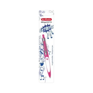 Długopis My.Pen róż/biały - HERLITZ - Długopisy - miniaturka - grafika 1