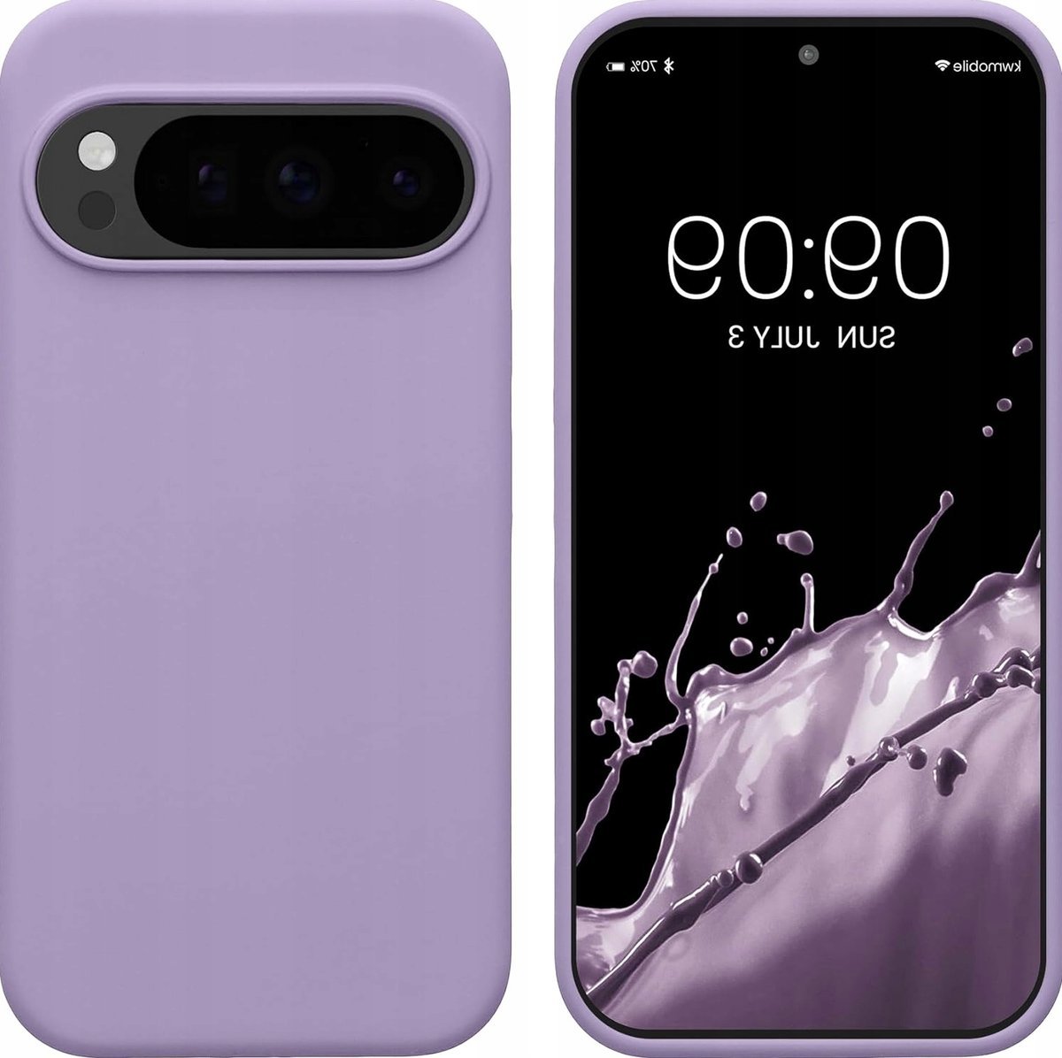 Etui silikonowe matowe do telefonu kolor fioletowa purpura giętkie