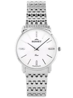 Zegarki damskie - ZEGAREK DAMSKI BISSET BSBE54 - silver/white (zb554a) - miniaturka - grafika 1