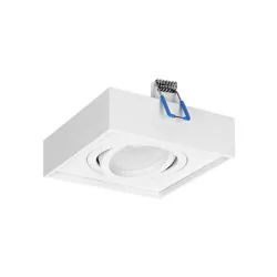 Orno SORMUS S ramka dekoracyjna oprawy punktowej, MR16/GU10 max 50W, regulowana, kwadrat, biała - Oprawy, klosze i abażury - miniaturka - grafika 1