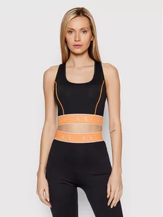 Koszulki i topy damskie - Giorgio Armani Exchange Top 3LYMEA YJ4PZ 1200 Czarny Regular Fit - grafika 1