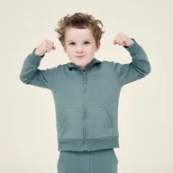 Odzież sportowa dziecięca - Bluza dziecięca Domyos rozpinana - miniaturka - grafika 1