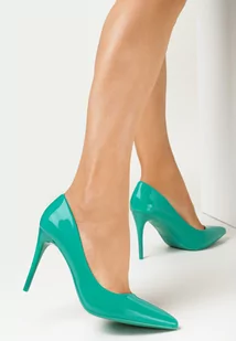 Zielone Szpilki Lakierowane Flicha - Czółenka - miniaturka - grafika 1