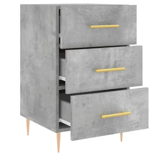 Szafka nocna, szarość betonu, 40x40x66 cm Lumarko! - Szafki nocne - miniaturka - grafika 8