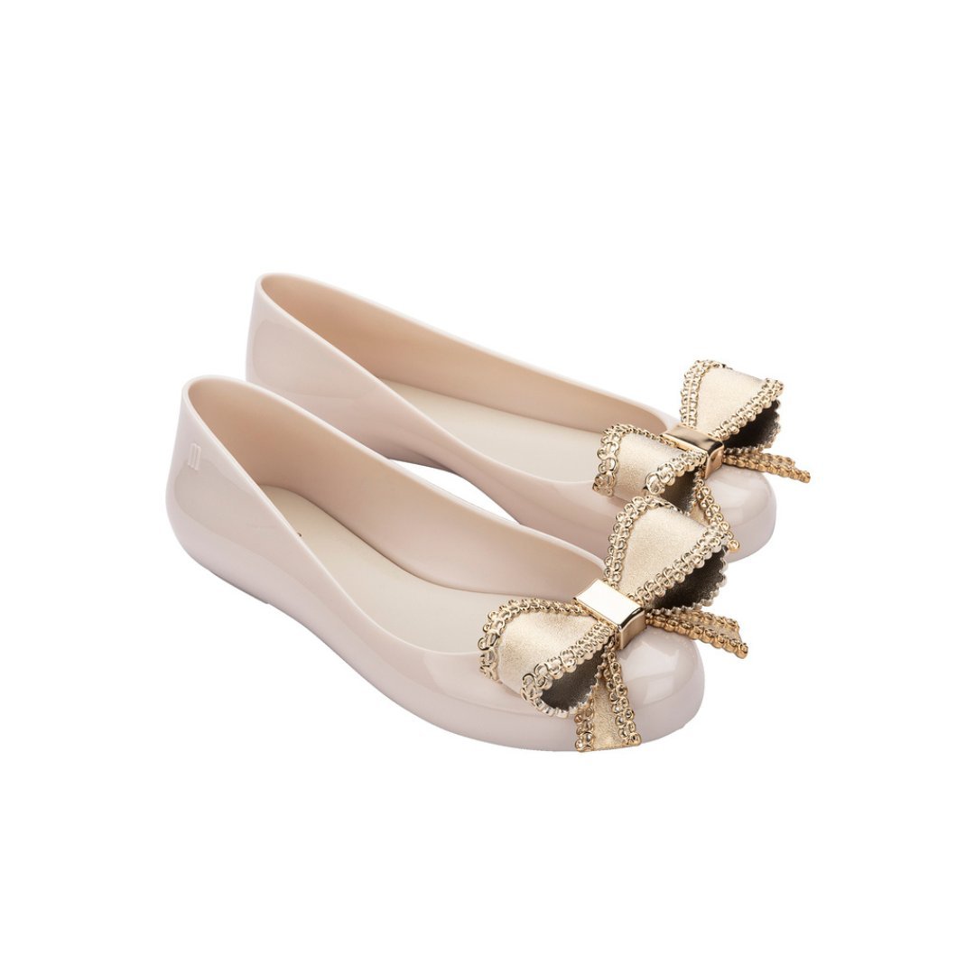Melissa Sweet Love VIII AD Beige/ Gold Baleriny Damskie Beżowe 37