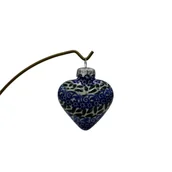 Bombki - Ceramiczna bombka serce Ceramika Bolesławiec - miniaturka - grafika 1