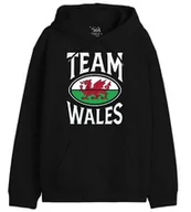 Bluzy męskie - Republic Of California "Team Wales" UXREPCZSW039 Bluza męska, czarna, rozmiar XXL, czarny, XXL - miniaturka - grafika 1