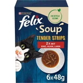 Mokra karma dla kotów - Felix Soup Tender Strips Zupa 4x6x48g - miniaturka - grafika 1
