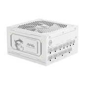 Akcesoria do serwerów - MSI MAG A1000GL PCIE5 WHITE moduł zasilaczy 1000 W 24-pin ATX ATX Biały - miniaturka - grafika 1
