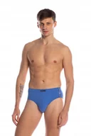 Majtki męskie - LAMA SLIPY MĘSKIE CLASIC M-1010CL M jeans/szary melange - miniaturka - grafika 1