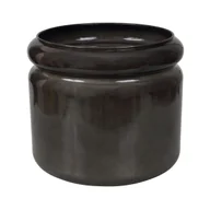 Donice - Cermax Doniczka metalowa Randolf śr.25 cm szara - miniaturka - grafika 1