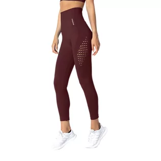 Legginsy - Legginsy bezszwowe damskie Carpatree Phase Seamless bordowe CP-PSL-BU XS - grafika 1