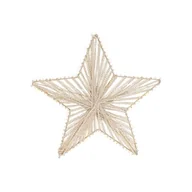 Oświetlenie świąteczne - Gwiazda 10 LED ciepły biały 30 cm srebrna / złota - miniaturka - grafika 1