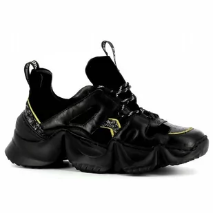 Czarne trampki damskie na modnej podeszwie CARINII - Carinii - Trampki damskie - miniaturka - grafika 1