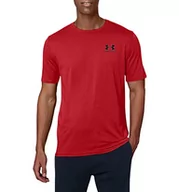 Koszulki męskie - Under Armour koszulka męska Sport Style Left Chest SS koszulka z krótkim rękawem, czerwony - miniaturka - grafika 1