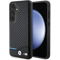 Etui i futerały do telefonów - BMW BMHCS24S22NBCK S24 S921 czarny/black Leather Carbon - miniaturka - grafika 1